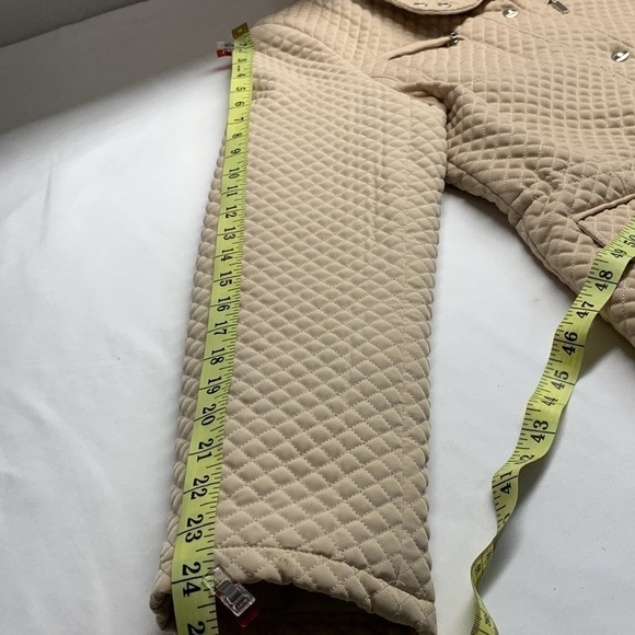 Giacca Quilted Light Weight Chore Coat Jacket Size Large Colour Beige / Ecru - Picture 7 of 12